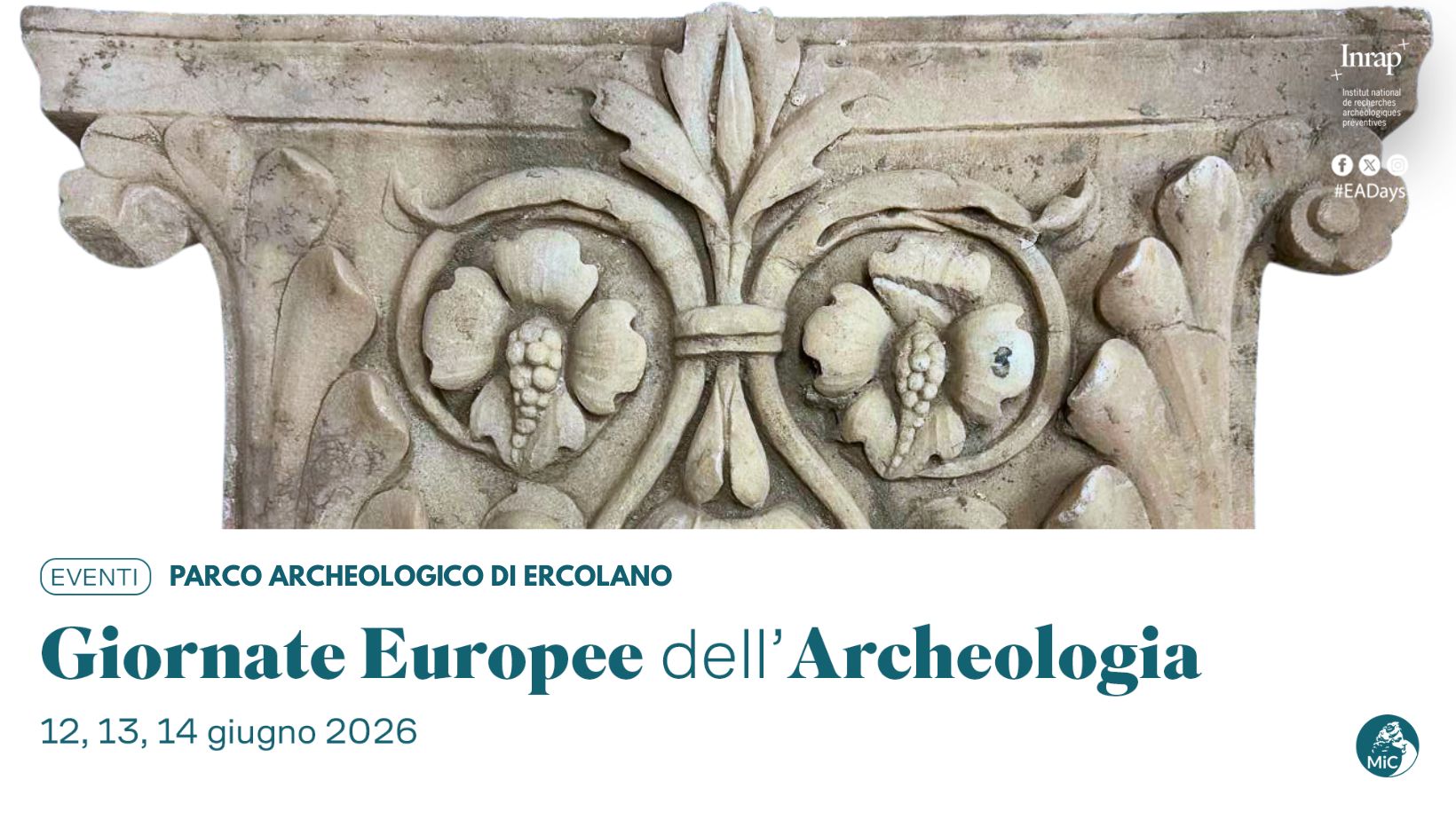Giornate Europee dell'Archeologia 2026 al Parco Archeologico di Ercolano